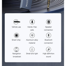 Bluetooth Receiver Adapter for Car, Music and Calls, 3.5mm YAU24