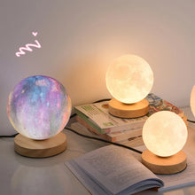 Moon Night Light 360 Rotation Magnetic 3D Atmosphere Bedside Table Lamp with Remote Touch Dimming Led Lights for Kids Room Gift