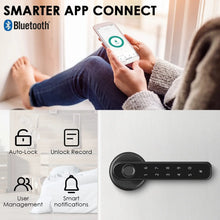 Biometric Fingerprint Smart Door Lock Electronic Digital Lock With Tuya Password Fingerprint Keyless Security Door Handle Home